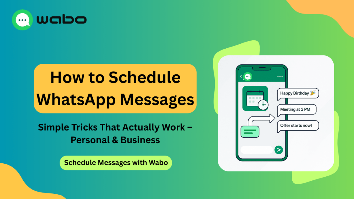 learn how to schedule WhatsApp messages quickly and easily
